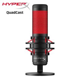 Microphones QuadCast USB Condenser Gaming Microphone Anti-Vibration Shock Mount Four Polar Patterns For PC and Mac 231109