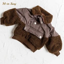 Coat Fashion Baby Girl Boy Fleece Jacket Patchwork Infant Toddler Child Warm Winter Kid Sheep Like Outwear Clothes 17Y 231109