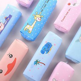 19cmX6cm Creative Cartoon PU Cute Kawaii Square Portable Pen Pencil Pouch Bag School Office Supplies Stationery Case