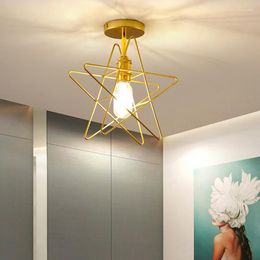 Wall Lamp Modern Nordic Art Five-angle Star Lamps Bedside Aisle Lights Bathroom Bedroom Indoor Decor Lighting Decorations Gold