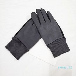 Brand Design Glove For Men Winter Warm Five Fingers Mens Outdoor Waterproof Gloves