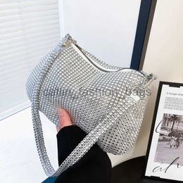 Shoulder Bags Fashion Rhinones Clutch Bag Shiny Crystal Female Dinner Party Wedding Purses Handbag Designer Underarmcatlin_fashion_bags