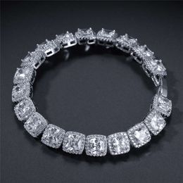 Designer Jewelry Best Price Exquisite Jewelry Moissanite Chain 8mm 10mm 12mm D Color VVS Moissanite Tennis Bracelet