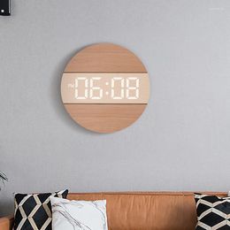 Wall Clocks 12 Inch Large Digital Clock Automatic Light-sensitive 12/24H Table With 5m USB Cable LED For Living Room