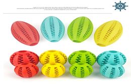Funny Toy Teeth Cleaning Ball Food Treat Dispenser Pet Natural Rubber Dental Treat Oral Toy Chewing toys For Pet Health Care8883350