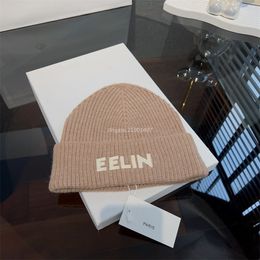 Unisex Hat Winter New Warm 763957 Knitting Hat Fashionable Hats Luxuy Men Women Wool Design Hat Casual Outdoor Beanie Cap Warm Letter Embroidery Pullover Cap