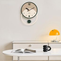 Wall Clocks Wood Art Clock Silent Round Modern Decor For Home/Office/School/Kitchen/Bedroom/Living Room Watch