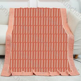 Luxury Stripe Pattern Blanket Winter Warm Shawls Blanket Travel Blankets Trendy Soft Touch Couple Rug Carpet