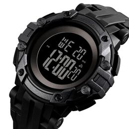 Black Men's Digital Watches Luminous 50M Waterproof Sport Shockproof Alarm Clock Male Electronic Watch Reloj Hombre 1545 Wris332j