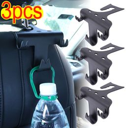 New Car Seat Backrest Hidden Multi-Functional Hook Auto Fastener Car Rear Seat Rear Mobile Phone Holder Creative Headrest Black Hook