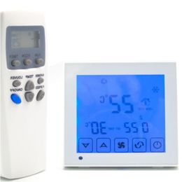 Freeshipping Touch screen Timing Programme temperature controller thermostat with Infrared remote Jcrlo