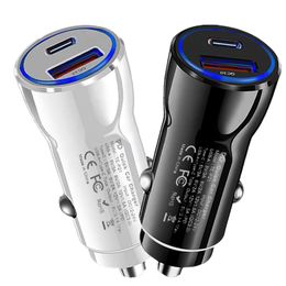 Fast Quick Charging USb C Car Charger 38W 30W 12W Type c PD Car Chargers Power Adapters For IPhone 13 14 15 Samsung Xiaomi Android phone GPS PC