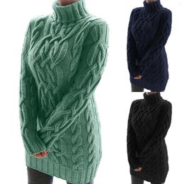 Suéter feminino leve com decote em v blusa feminina plissada LeeveTurtlenec pulôver de salto alto inverno cintura longa suéter manga