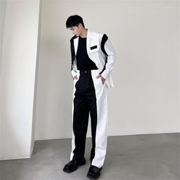 Men's Tracksuits T11476 Fashion Men's Sets 2023 Runway Luxury European Design Party Style Clothing