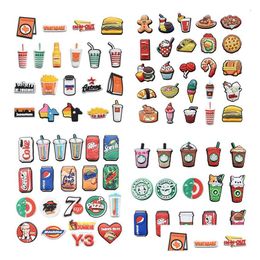 Cartoon Accessories Fast Delivery Clog Charms Drink Food Pvc Shoe Accessories For Decoration Drop Delivery Baby, Kids Maternity Cartoo Dhbhu