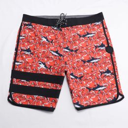 Men's Shorts 2023 INS Style Fashion Seaside Swim Surf Quick-dry Men 4-way Stretch Boardshorts With Pocket Half Pants Waterproof Thin