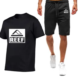 Men's Tracksuits REEF 2023 Printing Comfortable Simplicity Leisure Short Sleeve T-Shirts Tops Shorts Cotton Harajuku Casual Suits