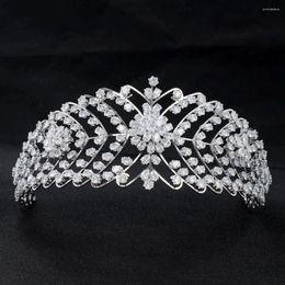 Hair Clips 2023 Crystal Cubic Zirconia Bridal Wedding Soft Headband Hairband Tiara Jewellery Accessories Hairpieces CHA10034