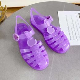 2023 Sandali trasparenti Sandali firmati Pantofole doppia G Pantofola in gomma piatta Lady Jelly Slides Sandalo da donna