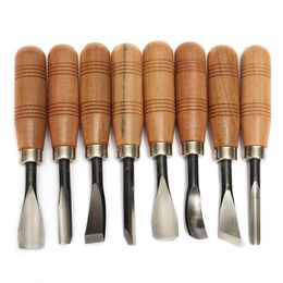 Freeshipping New Arrival 8Pcs/lot Graver Chip Detail Chisel WoodWorking Carving Hand Tools Knives High Quality Gfovi