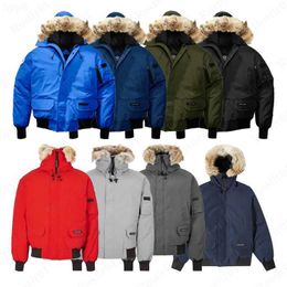 Men's Down Parkas Canada Geese Designer Winter Jacket Slim Fitting Womens Zippered Plush Hat Fashion Goose Warm Couples 6lf9