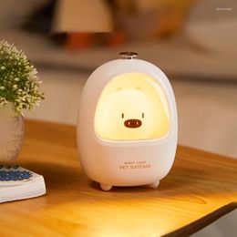 Night Lights Led Cute Kids Light Bedroom Animal Shape Touch Adjustable Baby Sleep Lamp USB Rechargeable Bedside For Children Room