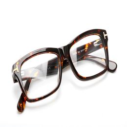 Whole- Frame Tom 5146 Brand Eyeglasses Big Frame Spectacles Frames Women Retro Myopia Glasses with Original Case265h