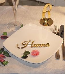 Party Decoration Customized Acrylic Laser Cut Name Tag Guest Place Card Wedding Sign Invitation Table