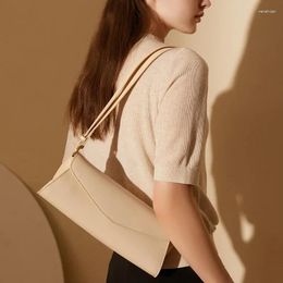 Evening Bags Fashion Leather Bag Female Commuter Niche Baguette Simple High-grade Oblique Cross Single Shoulder Underarm