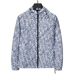 Men's Jacket High Quality Designer Jacket Fashion Print Design Wool Blended Coat Asian Size Luxury Brand Men's Jacket