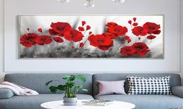 Modern Flowers Poster Painting Red Flower Picture Wall Art for Living Room Home Decor Modern Minimalism Style4615051