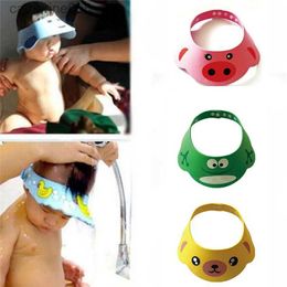 Shower Caps Kids Bath Visor Hat Adjustable Baby Shower Cap Protect Shampoo Baby Care Toddler Hair Wash Shield Children Infant Waterproof CapL231110