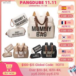 Diaper Bags 3pcs/set Mommy bag Diaper bag Large Capacity Maternity bag for Baby Nappy Bag Multifunctional Backpacks for WomenL231110