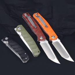 MM7769 Folding Knife D2 Satin Tanto Blade G10 Handle Outdoor Camping Hiking Ball Bearing EDC Pocket Folding Knives