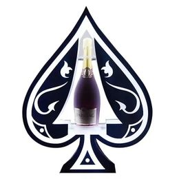 Party Rechargeable Colour Flashing Armand de Brignac Champagne Glorifier Display LED Ace of Spade VIP Bottle Presenter for nightclub