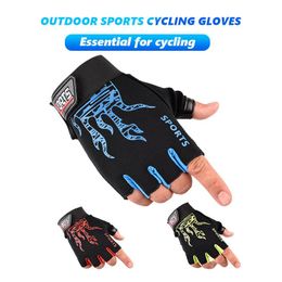 Cycling Gloves Gym Sports Breathable Sweat Absorbent Half Finger For Men And Women Shockproof Anti-slip Bicycle GlovesCyclingCycling