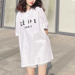 2023 New designer womens t shirt high-end High Edition 2023 Summer Exclusive Versatile OS Loose Sleeve T-Shirt