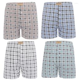 Underpants Strength MEN'S Boxers Colourful Printed Plaid Cool Quick-Dry Large Size Fashion Leisure Pyjamas Shorts