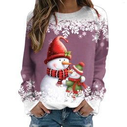 Women's Hoodies Merry Christmas Sweatshirts For Women Tree Graphic Pullover Sweatshirt Cute Crewneck Gnome Crop Sweater
