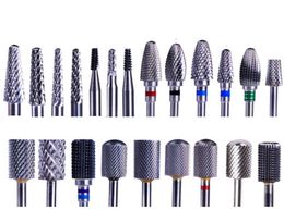 22 Types Nail Drill Bits Electric Manicure Drill Machine Accessories Dead Skin Cutter Nail File Nail Art Tool4143499
