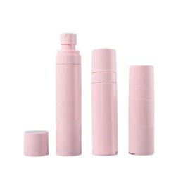 Atacado 60ml 80ml 100ml rosa pet plástico spray garrafa recarregável pp branco atomizador loção embalagem cosmética garrafa de perfume vazia zz