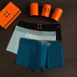 Men Underpants Boxers Designer Man Underwear Solid Color Sexy Breathable Mens Underwears Branded Boxer Comfortable Wear Three pieces in one box are optional hems