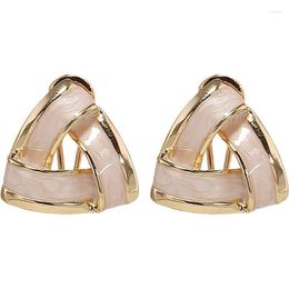 Stud Earrings Triangular Geometric For Women Girls French Vintage Drop Female Fashion Jewelry Gift Bijoux