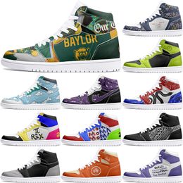 New Customised Shoes 1s DIY shoes Basketball Shoes damping males boys girl females Anime Character Customization Personalised Trend Outdoor Shoe