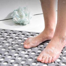 Bath Mats Mat Non-Slip Shower Carpet With Drainage Holes Strong Suction Cups Design Bathroom Anti-slip For Home