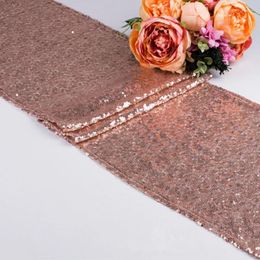 Table Runner 1Pc 30 275cm Gold Silver Sequin Runners Dining Flag Fashion Wedding Elegant Sparkly Bling Party Decoration