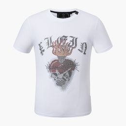 Plein T Shirt Plein-brand T-shirt Plein Phillip Shirt Skulls Short-sleeved Tees PP Killer Teddy Bear Tops Beach Summer Style Mens Black 5275