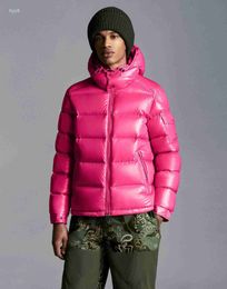 Men's Down Parkas Designer Jackets Pink Puffer Jacket Winter Warm Cardigan Coat Padded Outerwear Fashion French Brand Pocket Zipper Decoration Coats Detachable