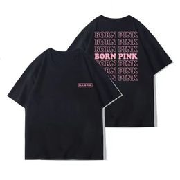 Mens TShirts High quality mens Tshirts Summer cotton womens Black pink printed street clothing Fashion retro oversized 230410