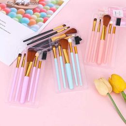 Makeup Brushes HEALLOR 5pcs /set Makeup Brushes Set Powder Foundation Eyeshadow Eyeliner Lip Brush Eyebrow Brush Cosmetics Tool Q231110